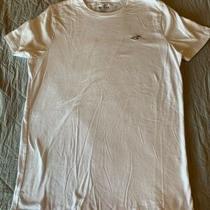 Hollister White Short Sleeve Tee Classic Crew Neck